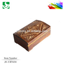 JS-URN434 attractive appearance cremation urn from china wooden urn manufacturer